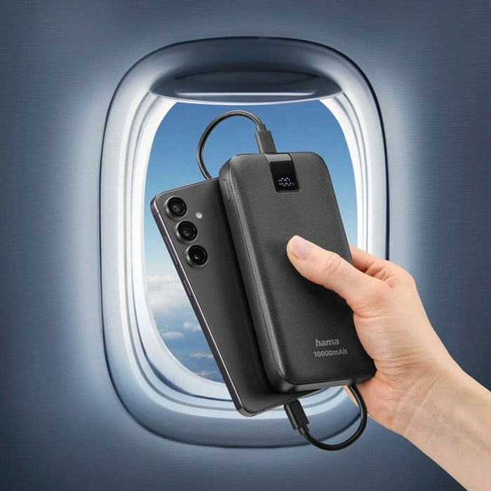 Baterie externa HAMA PD10 201718, 10000mAh, 2xUSB-C, 1xUSB-A, gri WALTI