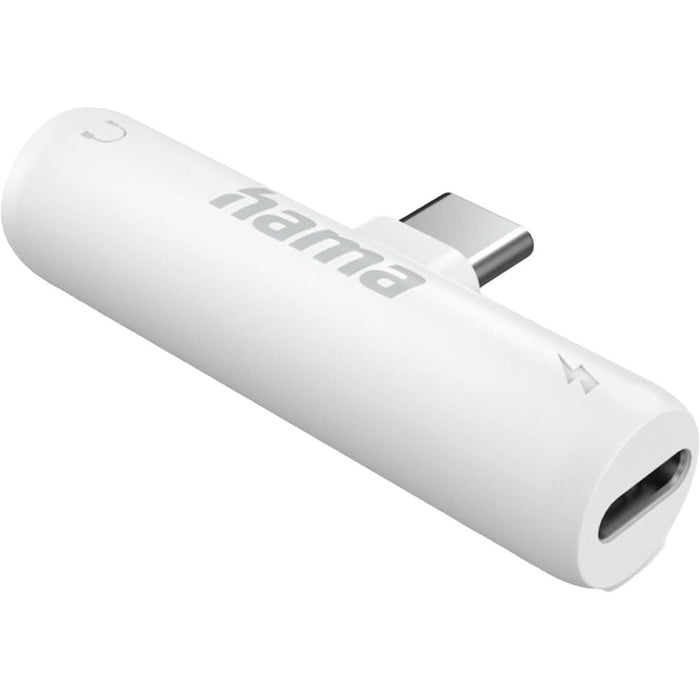 Adaptor audio HAMA 201723, Jack 3.5 mm -  USB-C, alb WALTI