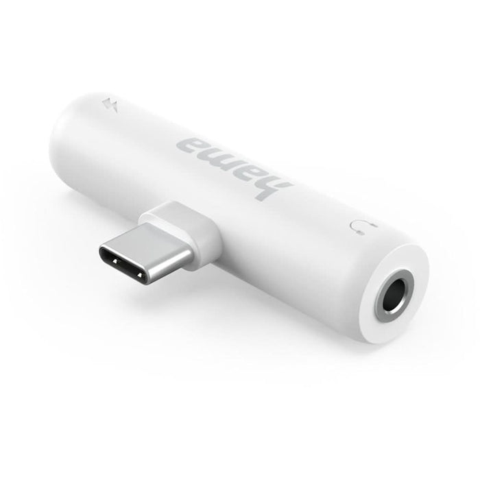 Adaptor audio HAMA 201723, Jack 3.5 mm -  USB-C, alb WALTI