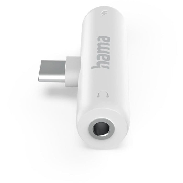 Adaptor audio HAMA 201723, Jack 3.5 mm -  USB-C, alb WALTI