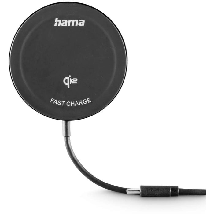 Incarcator wireless HAMA Qi2 201725, universal, 15W, MagSafe, Qi, negru WALTI