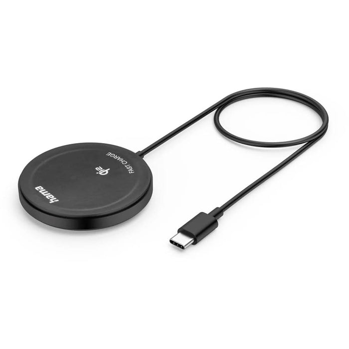 Incarcator wireless HAMA Qi2 201725, universal, 15W, MagSafe, Qi, negru WALTI