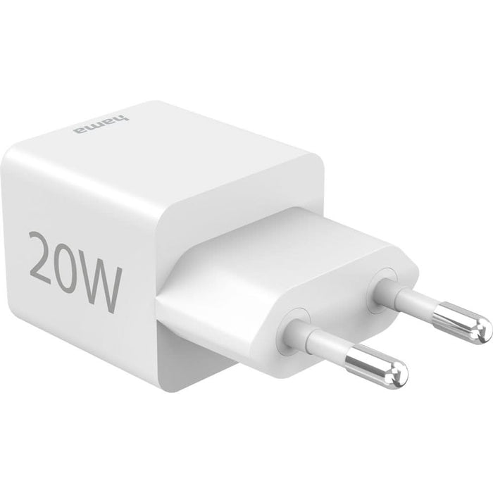 Incarcator retea HAMA 201991, 1xUSB-A, 1x USB-C, Power Delivery (PD), Quick Charge 3.0, 20W, alb - WALTI WALTI