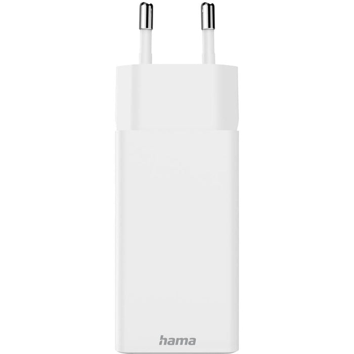 Incarcator retea HAMA 201996, 2x USB-C, 1x USB-A, Power Delivery (PD), Quick Charge 3.0, GaN, 65W, alb WALTI