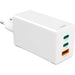Incarcator retea HAMA 201997, 2x USB-C, 1x USB-A, Power Delivery (PD), Quick Charge 3.0, GaN, 100W, alb - WALTI WALTI