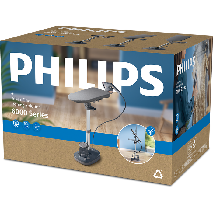 Aparat de calcat vertical PHILIPS All in One AIS6030/80, 1800W, 150g/min, 1.5l, gri - WALTI WALTI