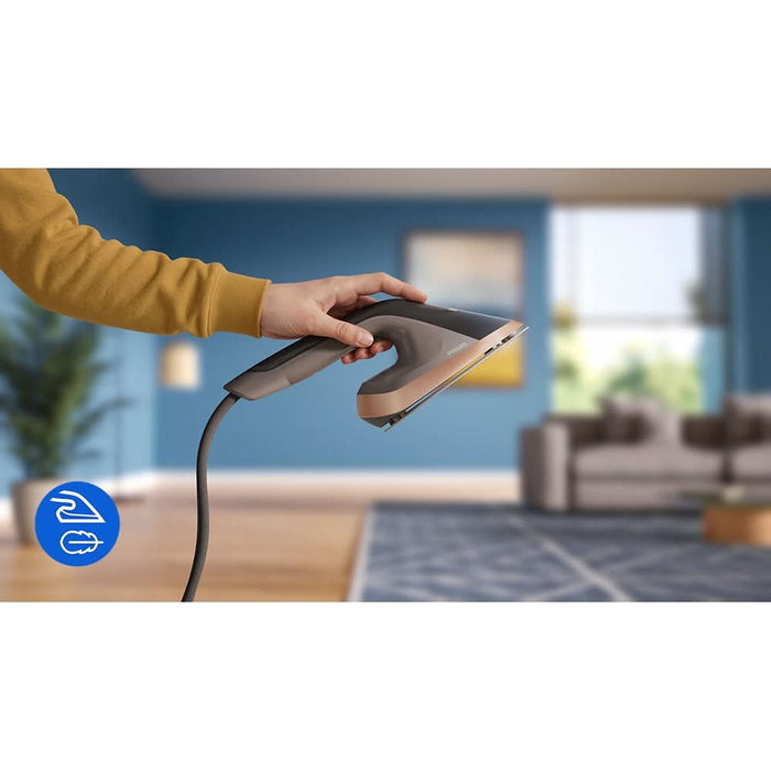 Aparat de calcat vertical PHILIPS All in One AIS6030/80, 1800W, 150g/min, 1.5l, gri - WALTI WALTI