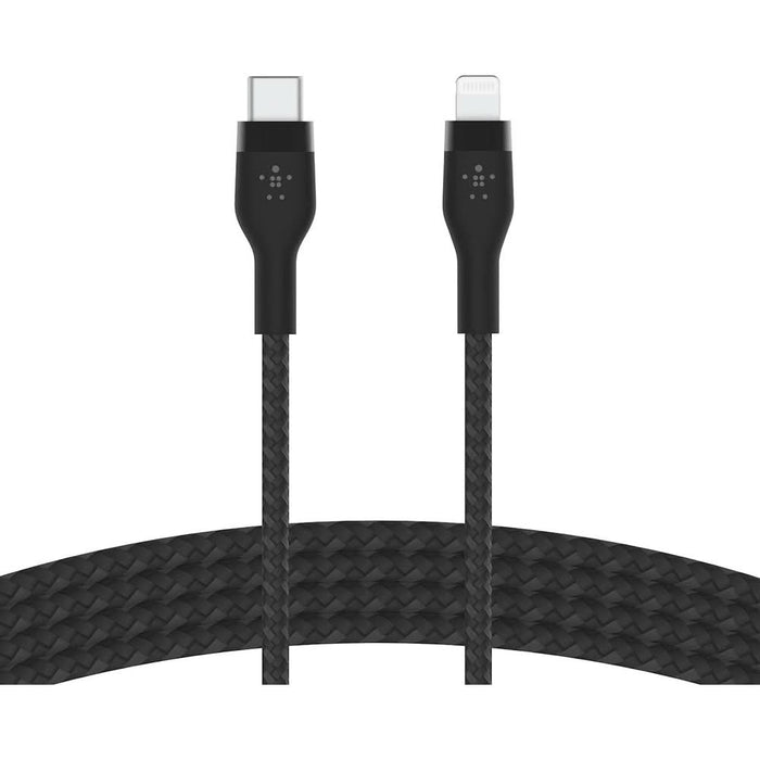 Cablu de date BELKIN Boost Charge Pro Flex CAA011bt1MBK, USB-C - Lightning, 1m, negru WALTI