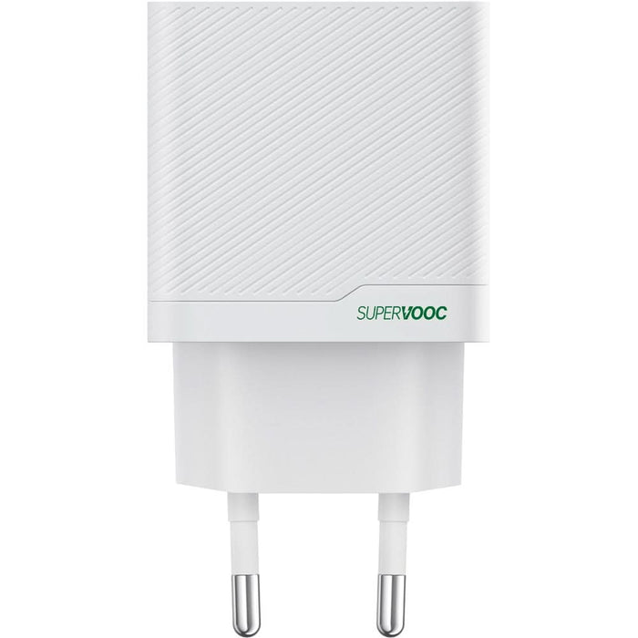 Incarcator retea OPPO Supervooc, 1x USB-A, 1x USB-C, 33W, alb WALTI