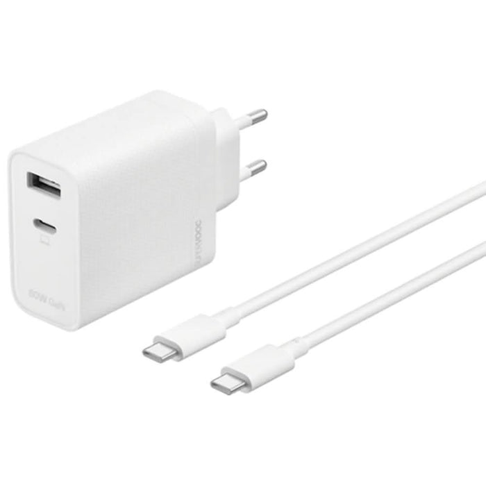 Incarcator retea OPPO Supervooc, 1x USB-A, 1x USB-C, 80W, alb WALTI