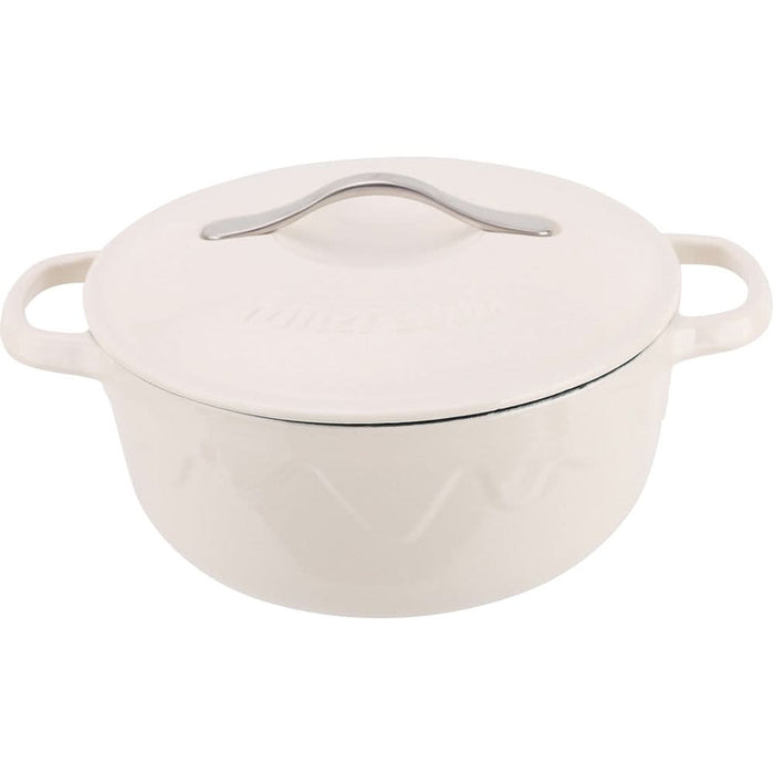 Cratita cu capac AMERCOOK Alfetta AC.0522WE, 2.8l, 22 cm, fonta, alb WALTI