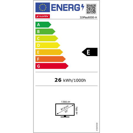 Televizor Allview LED 81 cm ,32iPlay6000-H,Smart, HD, Clasa E - WALTI