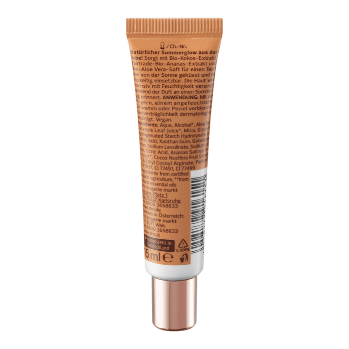 alverde NATURKOSMETIK Bronzer lichid Summer Shine - Nr. 20 Rosegold, 15 ml WALTI