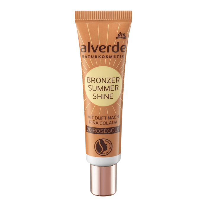 alverde NATURKOSMETIK Bronzer lichid Summer Shine - Nr. 20 Rosegold, 15 ml WALTI