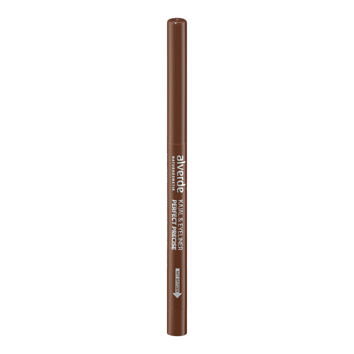 alverde NATURKOSMETIK Creion de ochi și tuș de pleoape, Perfect Precise – nr. 03 Brown, 1 buc WALTI