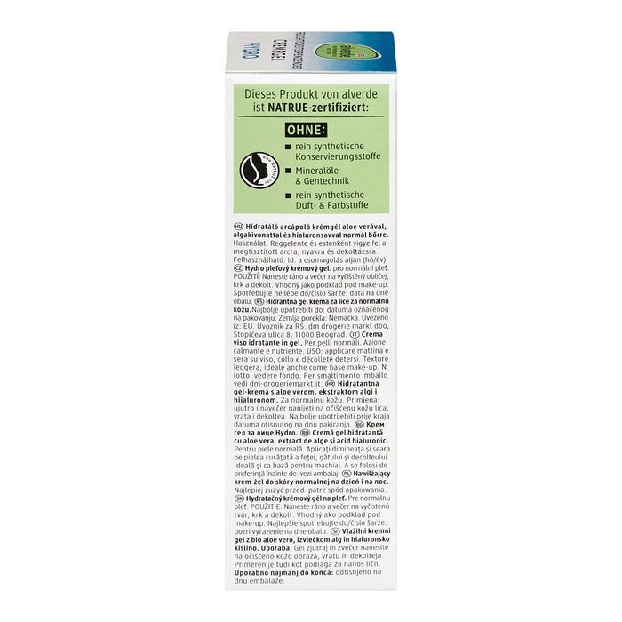 alverde NATURKOSMETIK Cremă-gel de față Hydro, 50 ml WALTI
