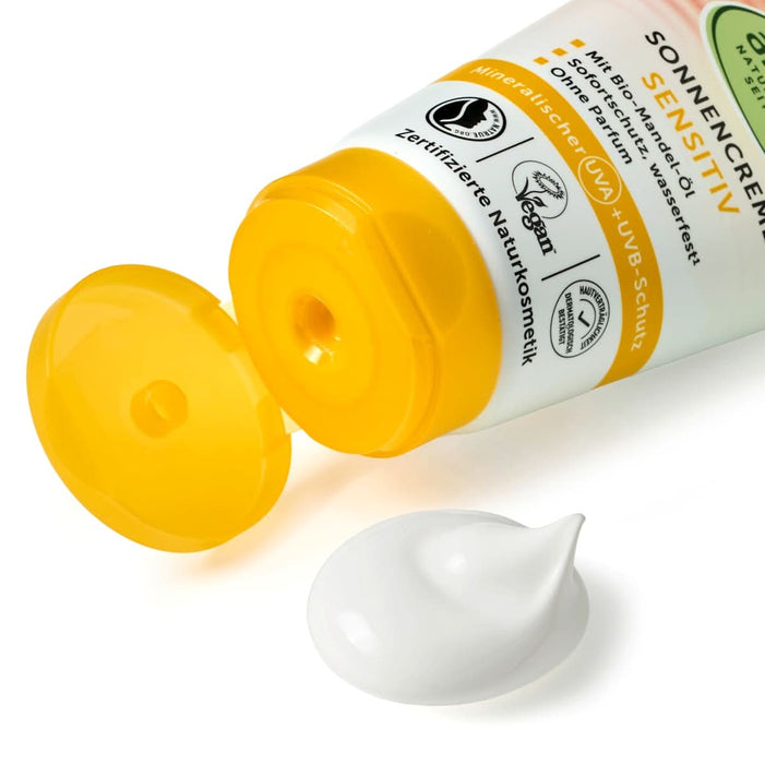 alverde NATURKOSMETIK Cremă pentru piele sensibilă cu protecție solară SPF50, 75 ml WALTI