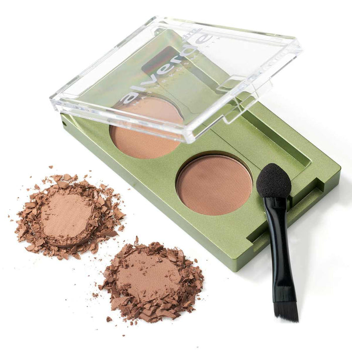 alverde NATURKOSMETIK Fard de sprâncene duo 01 Light, 1 buc WALTI