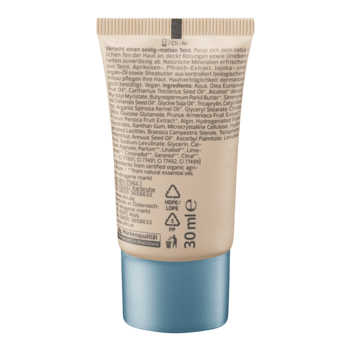 alverde NATURKOSMETIK Fond de ten Mineral - Nr.07 Golden Honey, 30 ml WALTI