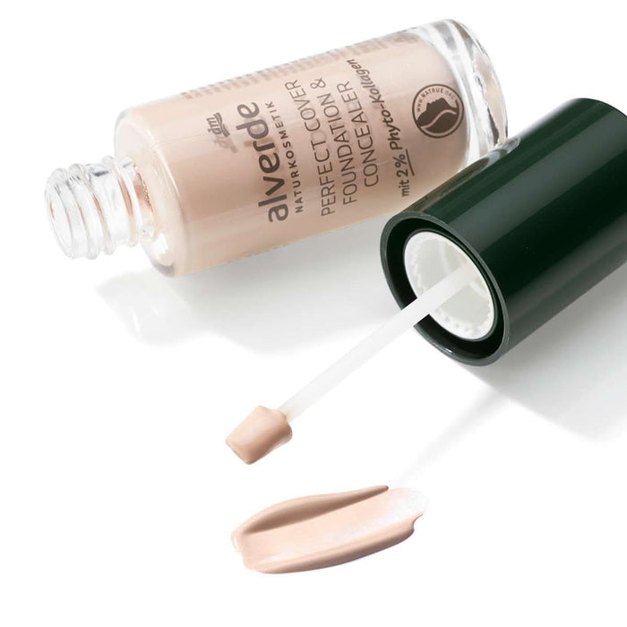 alverde NATURKOSMETIK Fond de ten și corector Perfect Cover 05 Porcelain, 25 ml WALTI