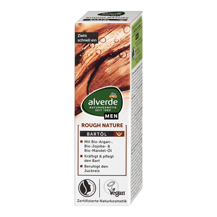 alverde NATURKOSMETIK MEN Ulei de barbă Rough Nature, 30 ml WALTI