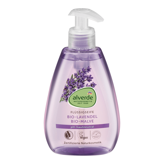 alverde NATURKOSMETIK Săpun lichid cu lavandă bio și nalbă bio, 300 ml - WALTI WALTI