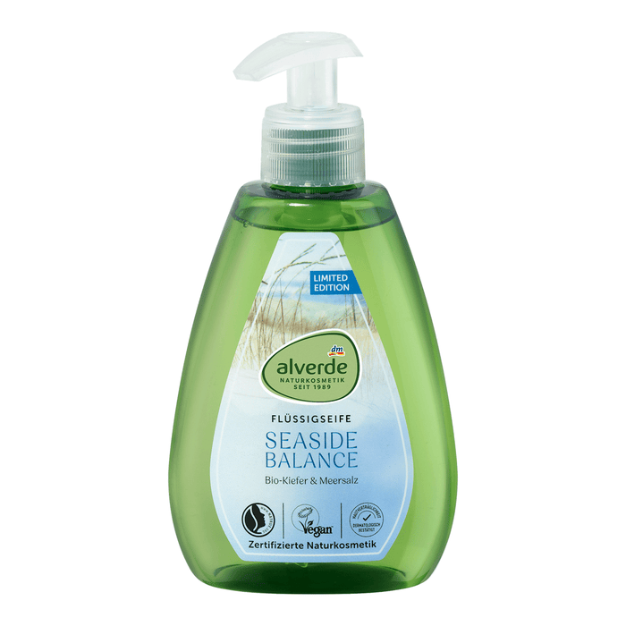 alverde NATURKOSMETIK Săpun lichid pentru mâini alverde SEASIDE BALANCE cu pin și sare de mare, 300 ml WALTI