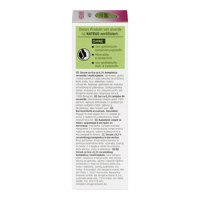 alverde NATURKOSMETIK Ser de fata barrier+, 30 ml WALTI