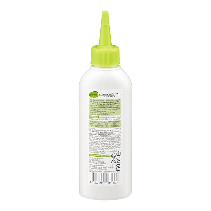 alverde NATURKOSMETIK Tonic pentru păr cu ulei de rozmarin, 150 ml WALTI