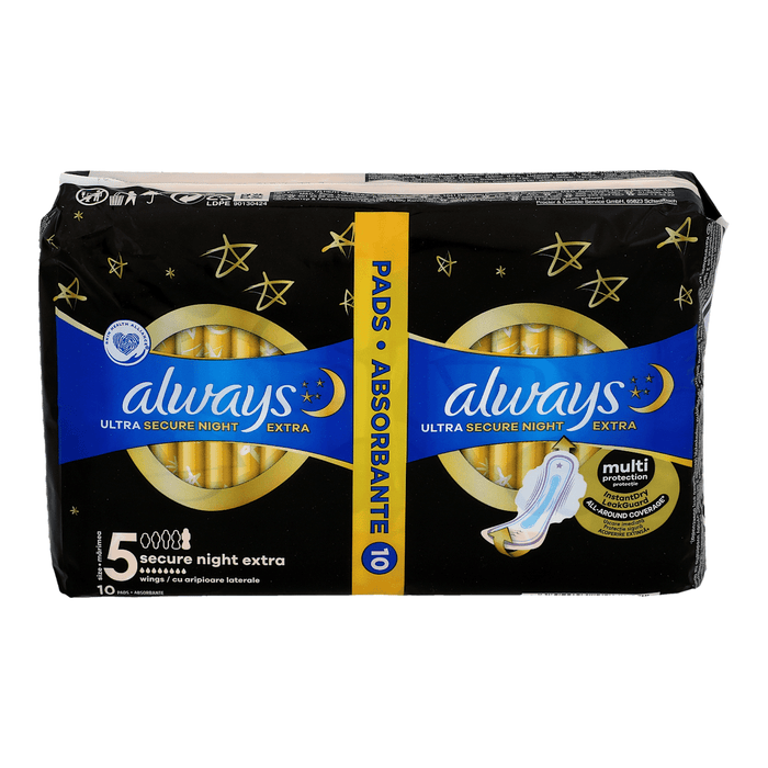 always Absorbante Ultra Secure Night Extra, 10 buc WALTI