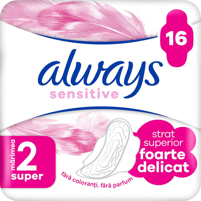 always Sensitive absorbante Super Plus mărimea 2, 16 buc WALTI