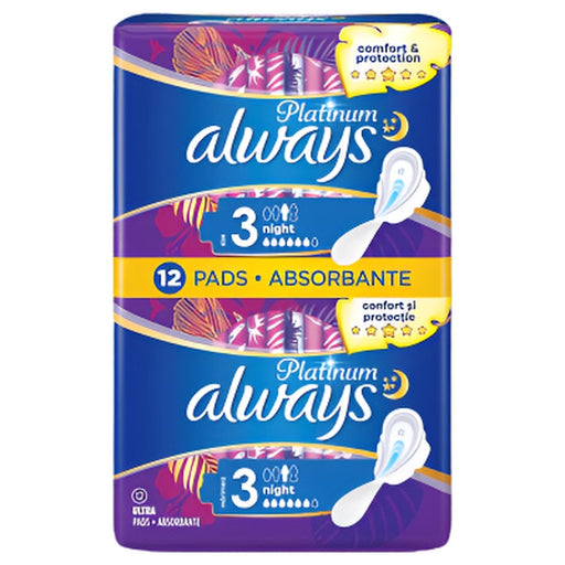 always Absorbante Platinum Night Duo 12 bucati - WALTI WALTI