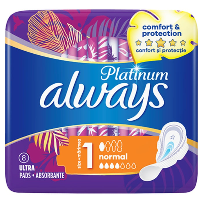 always Absorbante Platinum Normal Size 1 8 bucati WALTI
