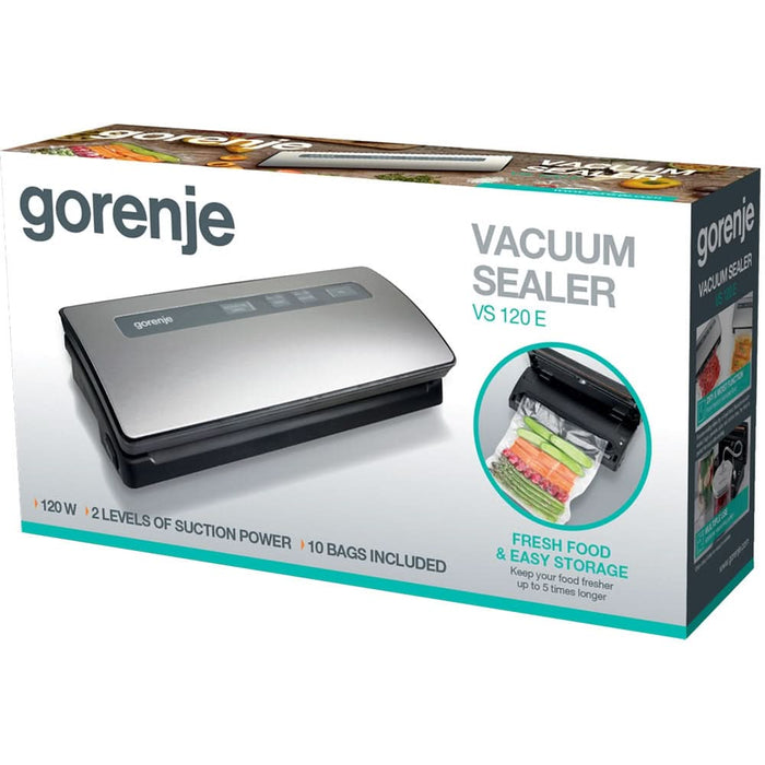 Aparat de vidat GORENJE VS120E, 120W, argintiu-negru - WALTI WALTI