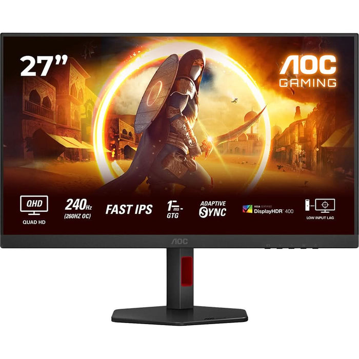 Monitor Gaming WLED FAST IPS AOC Q27G4ZR, 27", QHD, 240Hz, HDR400, Adaptive Sync, negru - WALTI WALTI
