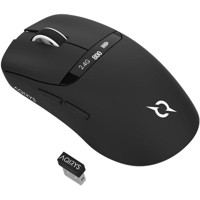 Mouse Gaming Wireless AQIRYS Nyx, 12000 dpi, negru WALTI