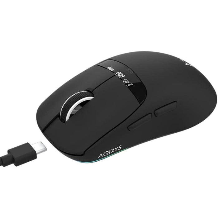 Mouse Gaming Wireless AQIRYS Nyx, 12000 dpi, negru WALTI