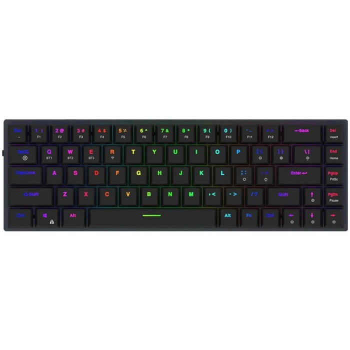Tastatura Gaming Wireless mecanica AQIRYS Agena, Bluetooth, USB, Layout US, negru WALTI