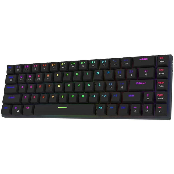 Tastatura Gaming Wireless mecanica AQIRYS Agena, Bluetooth, USB, Layout US, negru WALTI
