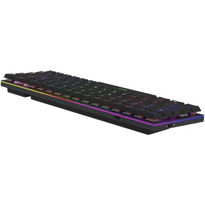 Tastatura Gaming Wireless mecanica AQIRYS Agena, Bluetooth, USB, Layout US, negru WALTI