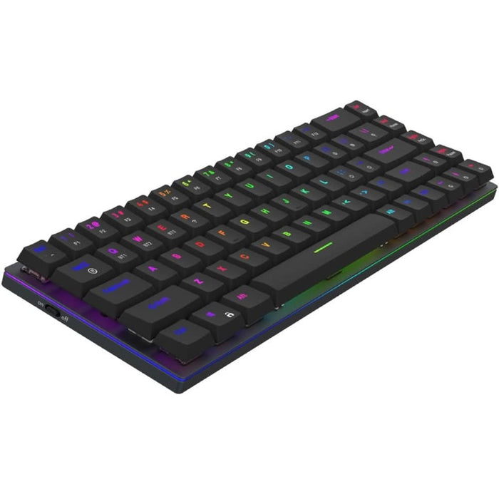 Tastatura Gaming Wireless mecanica AQIRYS Agena, Bluetooth, USB, Layout US, negru WALTI