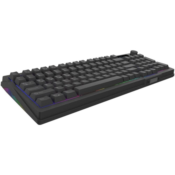 Tastatura Gaming Wireless mecanica AQIRYS Atria, Bluetooth, USB, Layout US, negru WALTI