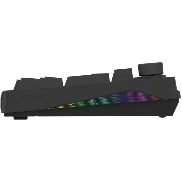 Tastatura Gaming Wireless mecanica AQIRYS Atria, Bluetooth, USB, Layout US, negru WALTI