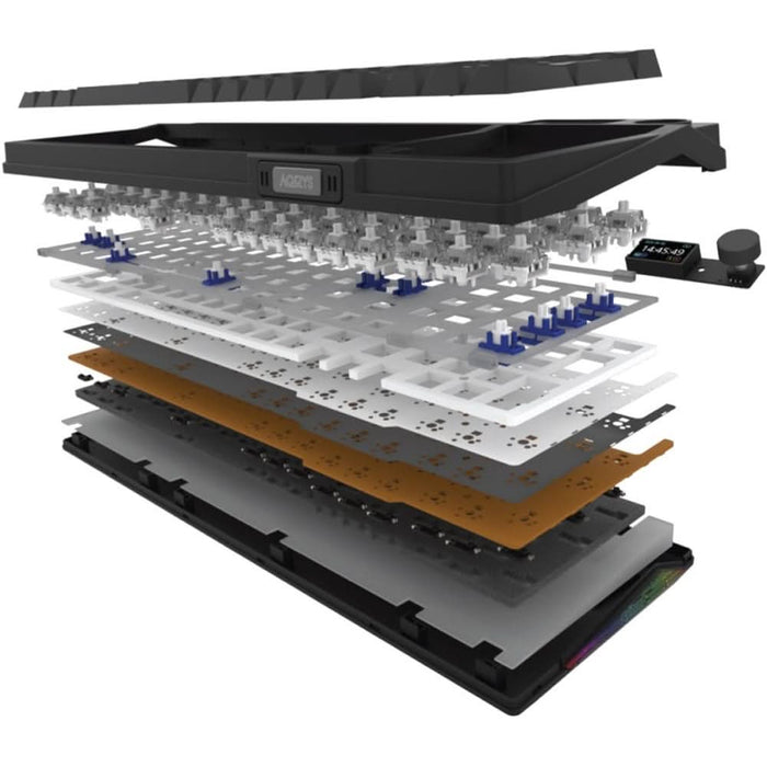 Tastatura Gaming mecanica AQIRYS Atria, USB, Layout US, negru WALTI