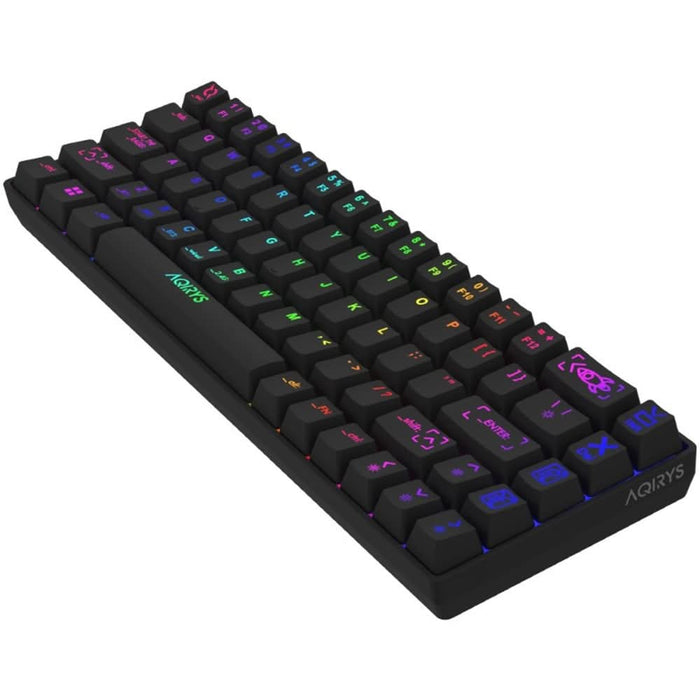 Tastatura Gaming Wireless mecanica AQIRYS Mira 2.0, Bluetooth, USB, Layout US, negru WALTI