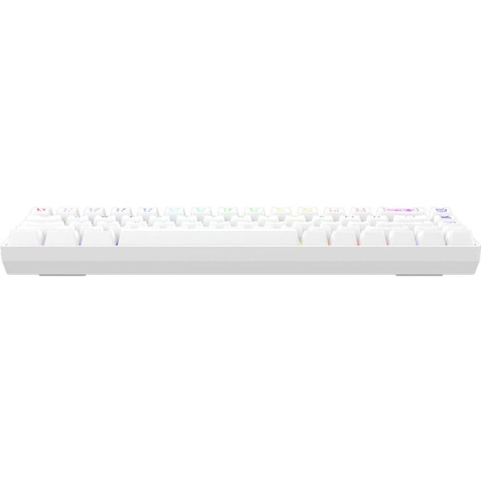 Tastatura Gaming Wireless mecanica AQIRYS Mira 2.0, Bluetooth, USB, Layout US, alb WALTI