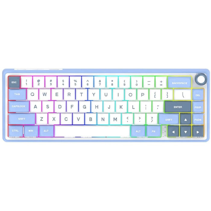 Tastatura Gaming Wireless mecanica AQIRYS Talitha, Bluetooth, USB, Layout US, alb WALTI