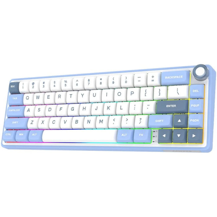 Tastatura Gaming Wireless mecanica AQIRYS Talitha, Bluetooth, USB, Layout US, alb WALTI