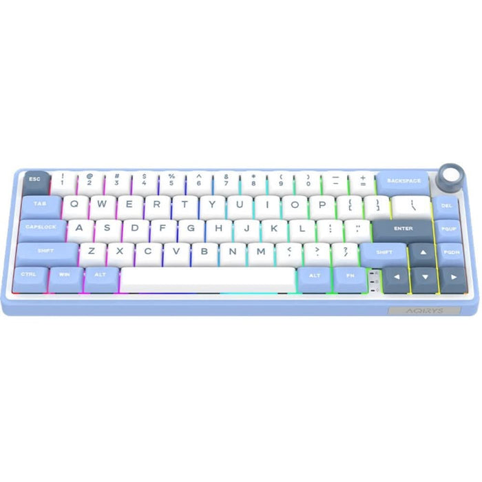 Tastatura Gaming Wireless mecanica AQIRYS Talitha, Bluetooth, USB, Layout US, alb WALTI