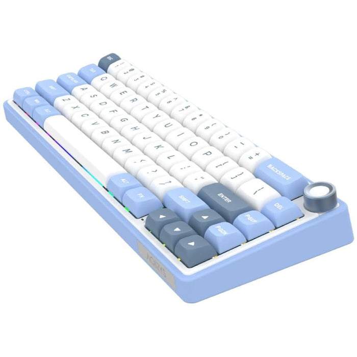 Tastatura Gaming Wireless mecanica AQIRYS Talitha, Bluetooth, USB, Layout US, alb WALTI
